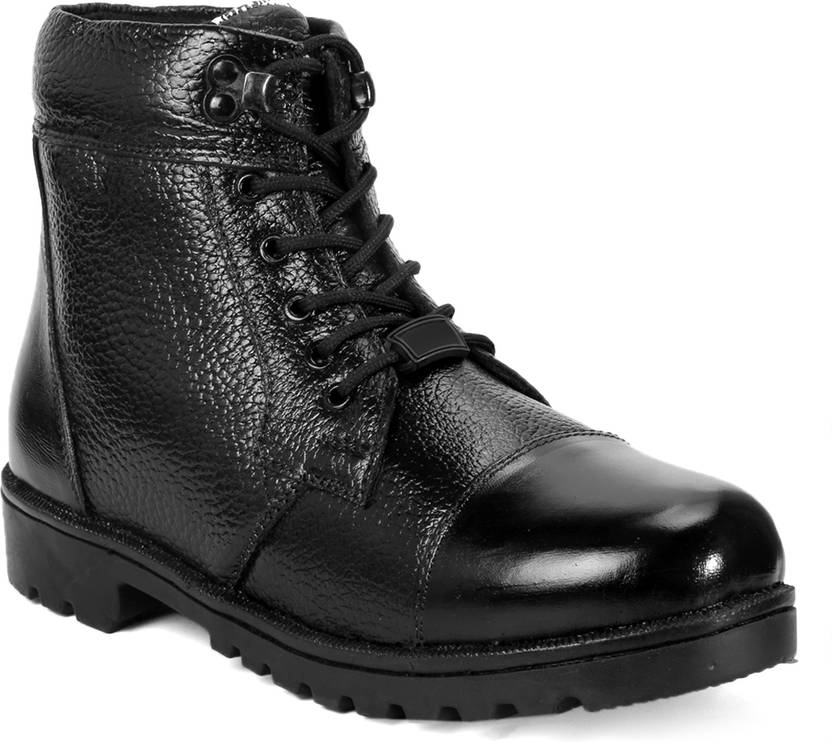 Master Bird Para Commando Men Black DMS Combat Genuine Leather Army Safety Boots Boots For Men