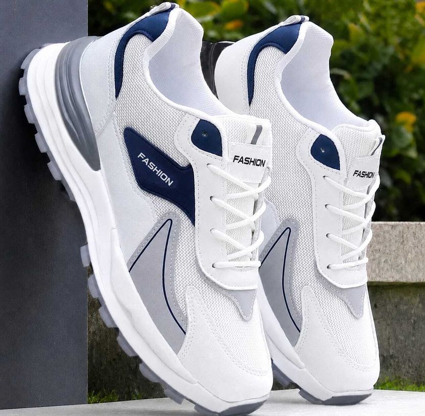SnugZ White Casual Sneakers for Men - Image 8