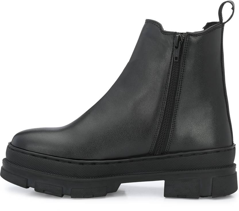 Delize chelsea Ankle Boots For Men  (Black)
