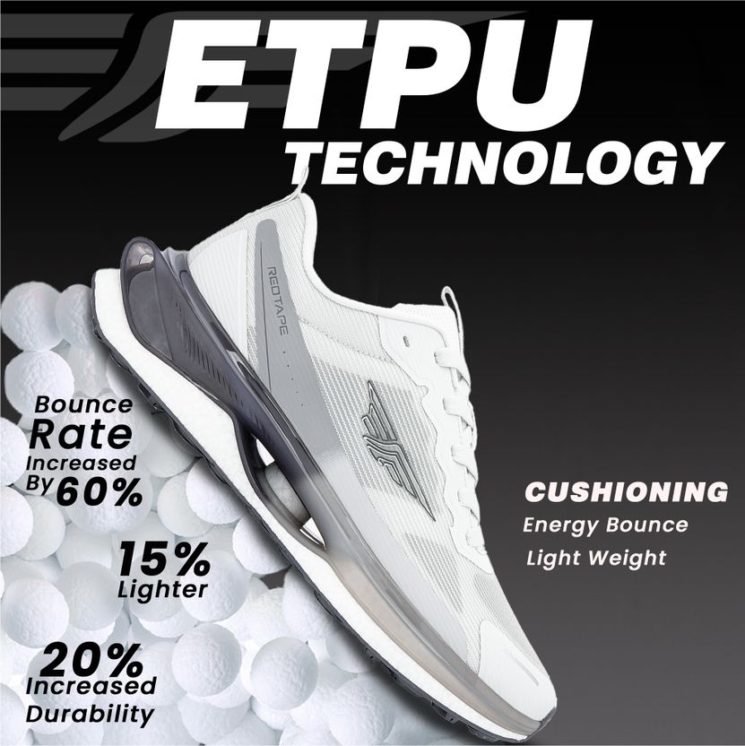 RED TAPE ETPU Athleisure Sports Shoes (Red) - Image 7