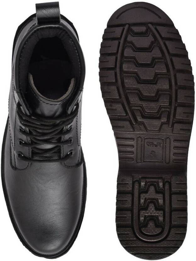 Casual Outdoor Boots For Men Boots For Men  (Black)