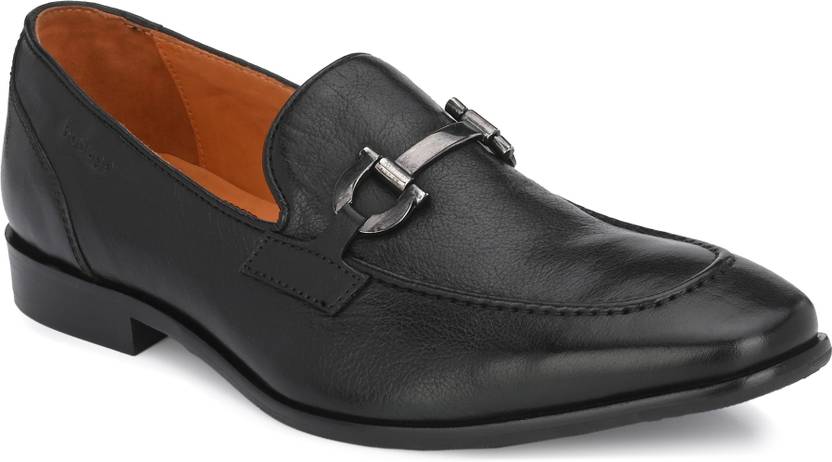 Bodega Leather Black Office Shoes for Men's Loafers For Men