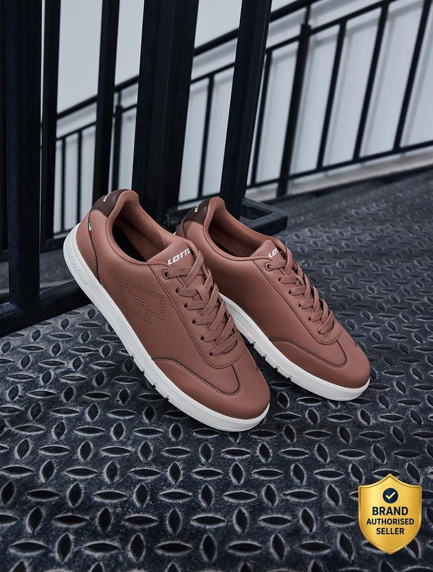 Volton Mocha Remix Brown Cream Sneakers - Image 10