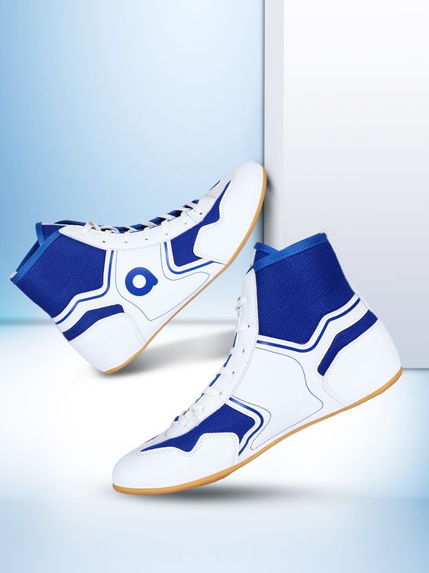 AIVIN Pro Kabaddi League Boxing & Wrestling Shoes For Men, White - Image 1
