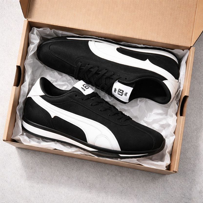Boizok Black Casual Sneakers for Men - Image 5