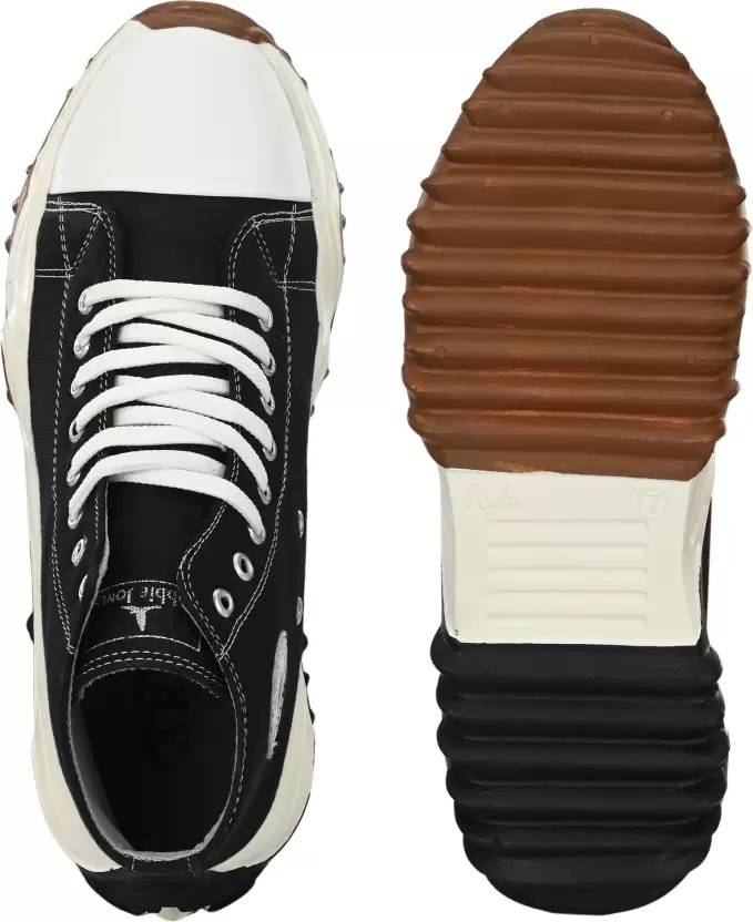 Premium Ankle Length Black Denim Boots For Men  (Black)