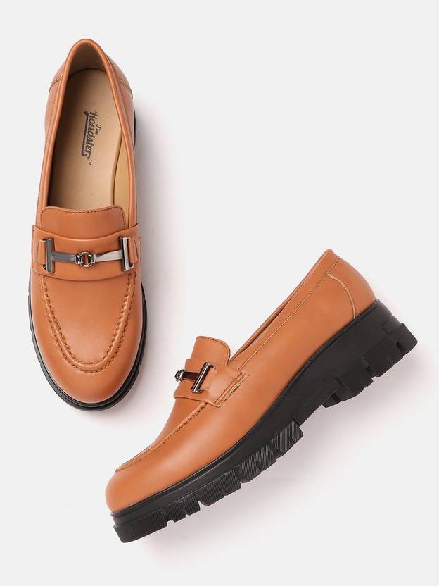 Roadster Women Tan Brown Solid Loafers Loafers For Women  (Tan)