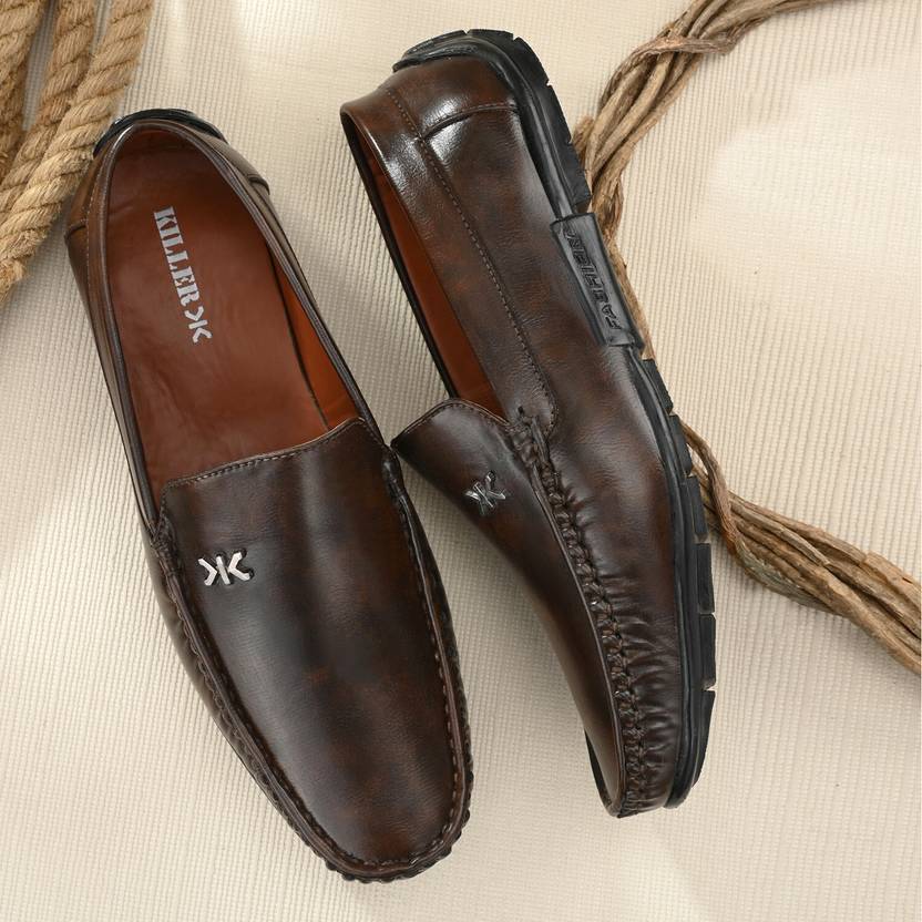 KILLER KL8040 Lightweight Comfort Summer Trendy Premium Stylish Loafers For Men (Brown ,…