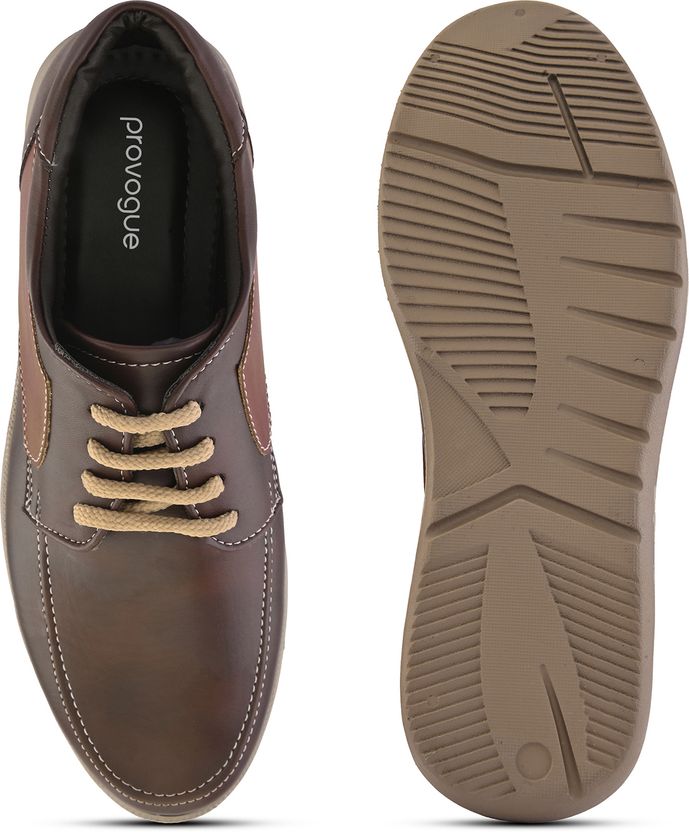 PROVOGUE Men Brown Sneakers Size 7 - Image 4