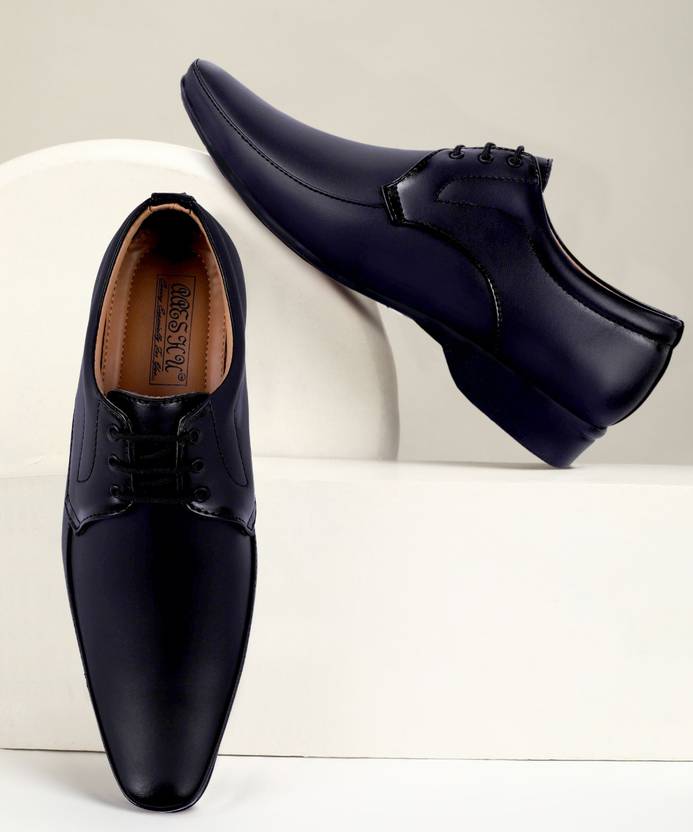 Aaeshu Men & Boys Stylish & Atractive black Color office formal shoe Derby For Men