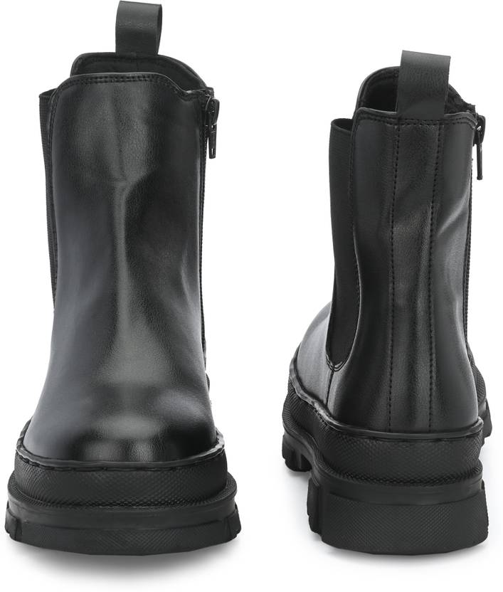 Delize chelsea Ankle Boots For Men  (Black)
