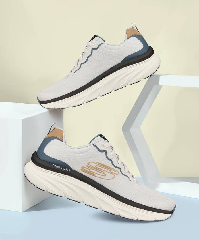 Skechers Skechers D'LUX WALKER-SCRAMBLER Casual Sneakers for Mens,Off White- 232264-OFWT Sneakers For Men  (Beige , 9)