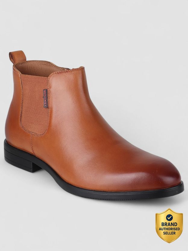 RED CHIEF Men Black Boots Size 10 - Image 5