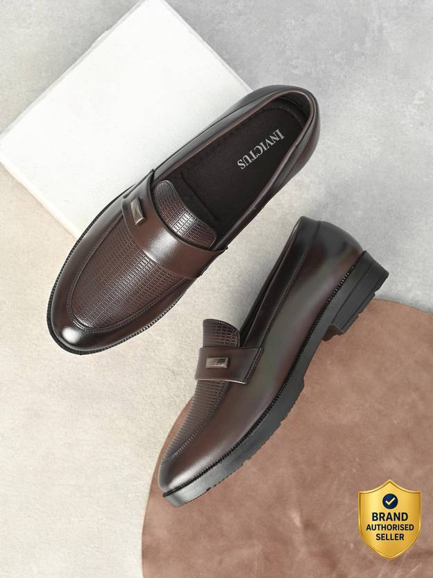 INVICTUS Formal Slipon Loafers with Metal Accent for party & formal occasion Slip On For Men