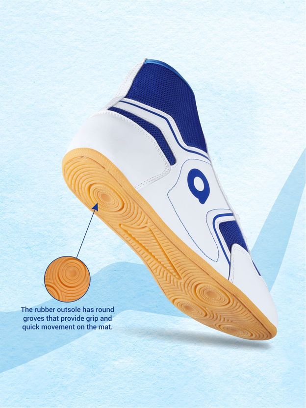 AIVIN Pro Kabaddi League Boxing & Wrestling Shoes For Men, White - Image 3