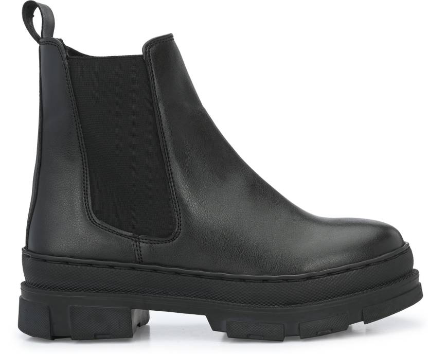 Delize chelsea Ankle Boots For Men  (Black)