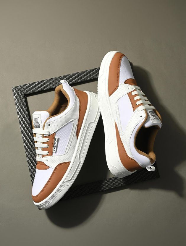 WHITE WALKERS Casual Sneakers Men White Grey 6 - Image 7