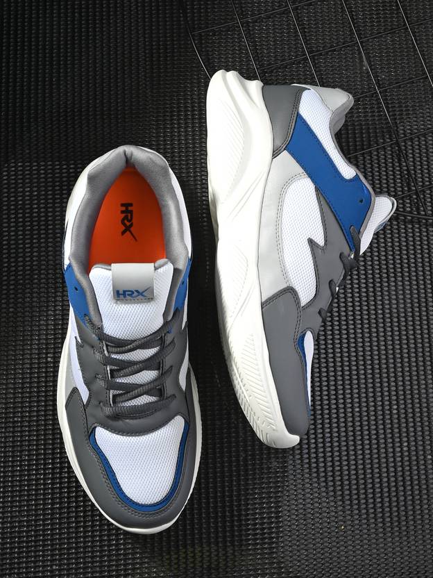 hrx men grey running shoes