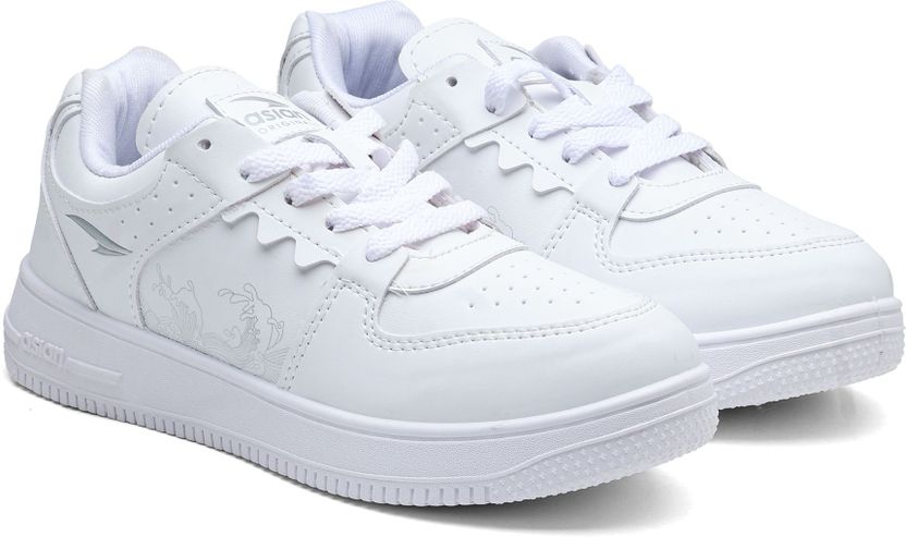 Asian Men's White Sneakers Size 10 - Image 4