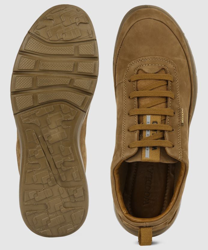 WOODLAND Men's Lace Up Casual Shoes - Image 5