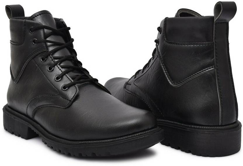 Casual Outdoor Boots For Men Boots For Men  (Black)