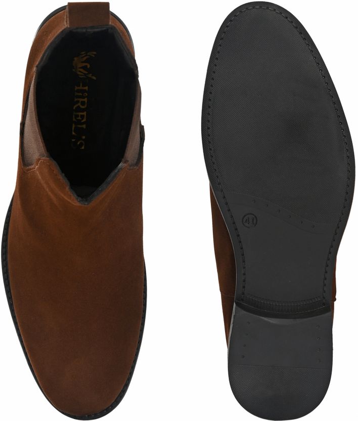 Hirel's Suede Chelsea Boots for Men - Image 3