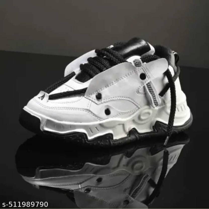 Posewalk Black Stylish Casual Sneakers For Men (Black , 7)