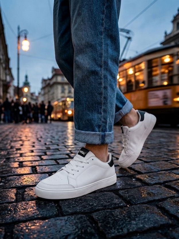 HRX by Hrithik Roshan 118 11 Men's White Sneakers 6 - Image 3
