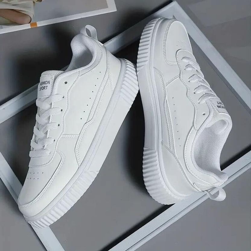lejano Men's White Sneakers Size 6 - Image 5