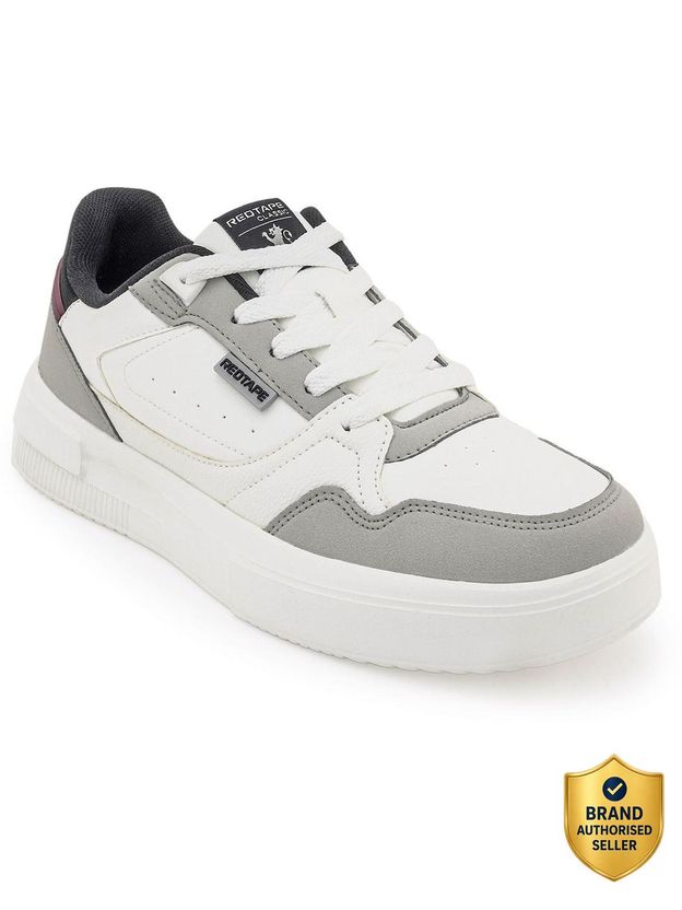 RED TAPE Men's Red Lifestyle Sneakers - Image 9