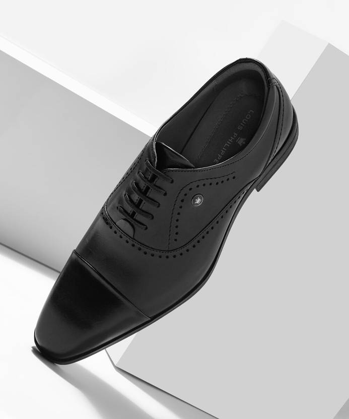 LOUIS PHILIPPE Lace Up For Men (Black , 6)