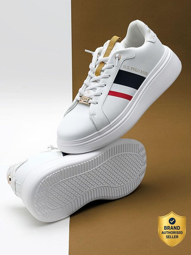 U.S. POLO ASSN. Ariel 3.0 Nude Chunky Shoe Sneakers For Women - Image 10