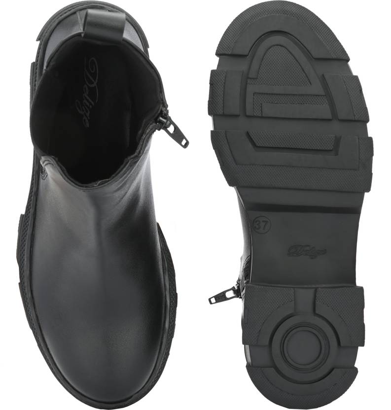 Delize chelsea Ankle Boots For Men  (Black)