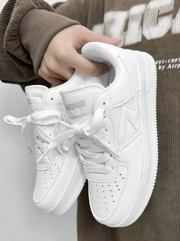 SnugZ White Casual Sneakers for Men - Image 1