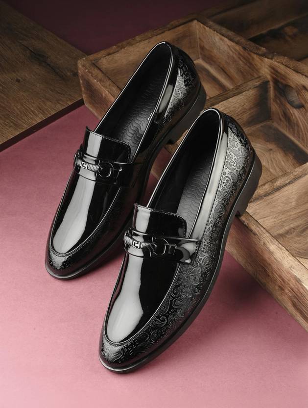 INVICTUS Invictus Men Brown Faux Leather Formal Slip On Loafers Slip On For Men