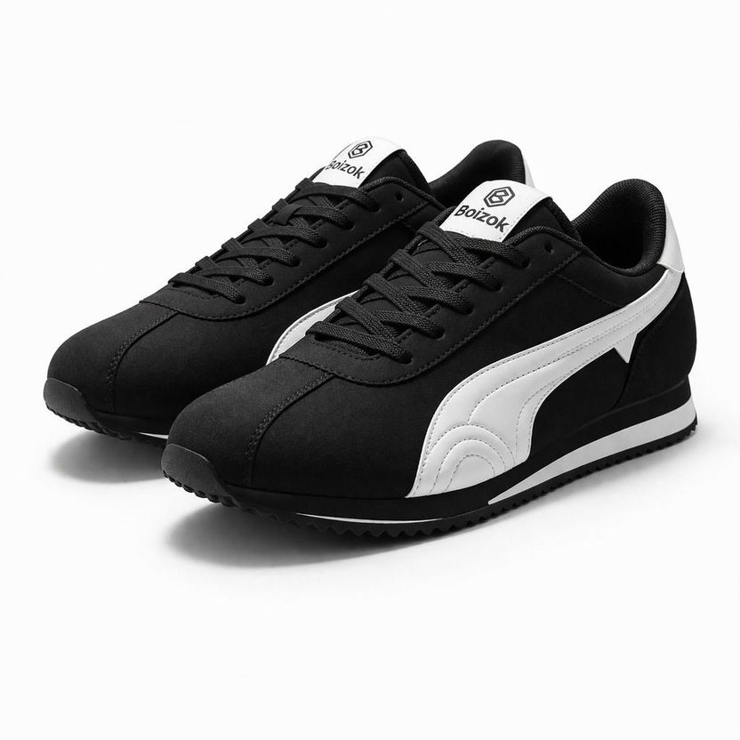 Boizok Black Casual Sneakers for Men - Image 3