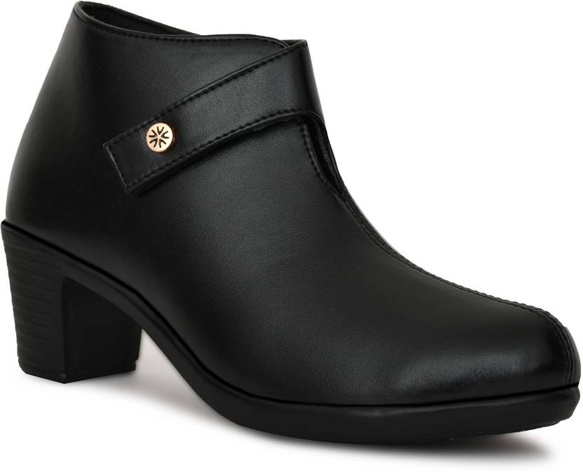 MOVE-EDGE Synthetic Women’s Heel Boots Trendy, Lightweight & Comfortable Fit Boots For Women