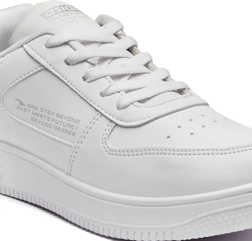 Asian Men's White Sneakers Size 8 - Image 4