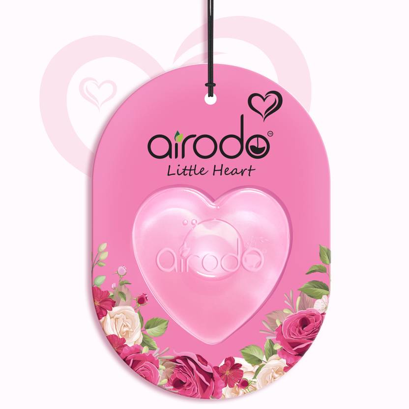 AIRODO Pink Petal Car Freshener Diffuser Little Heart Car Hanging Air Freshener | Lasts 30 Days | Car Accessories