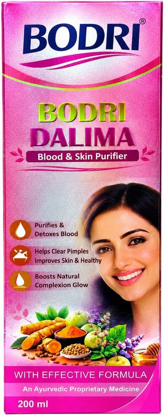 BODRI Dalima Blood and Skin Purifier Syrup (200 ml)