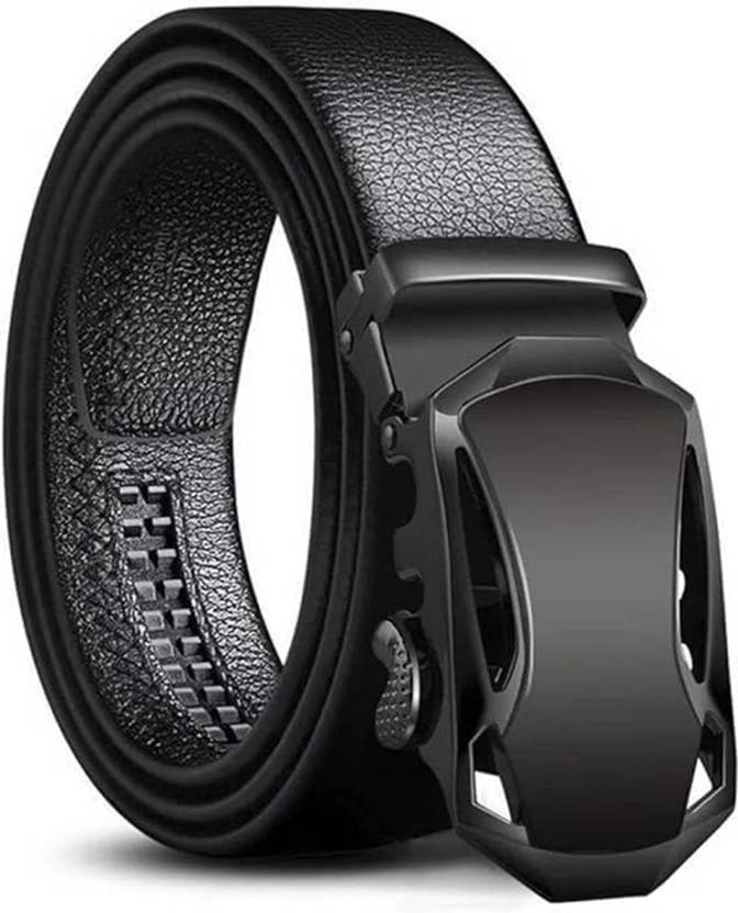Friendskart Men & Women Casual Black Genuine Leather Belt