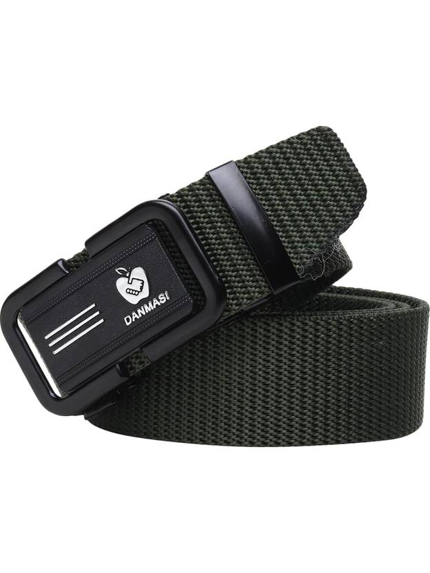 HENEDA Men Casual Green Nylon Belt