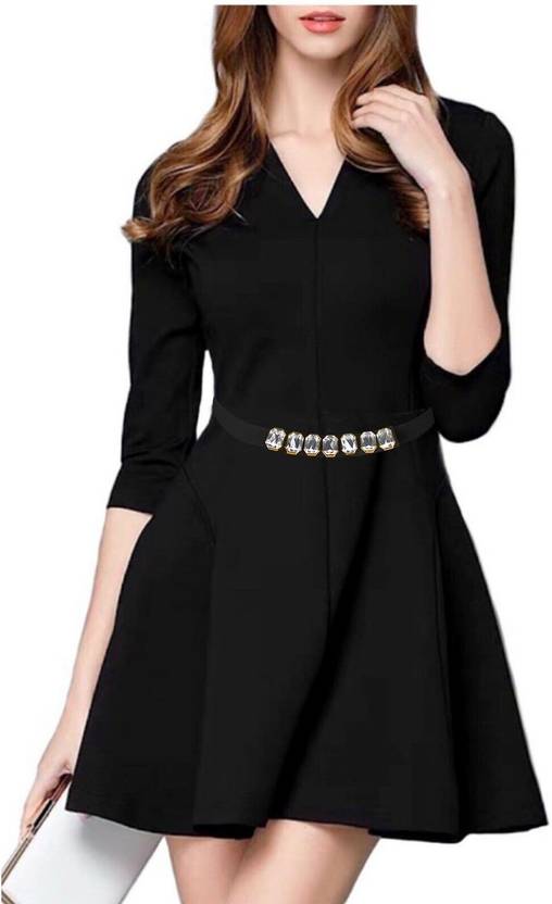 Girls Party, Casual, Evening Black Synthetic Belt