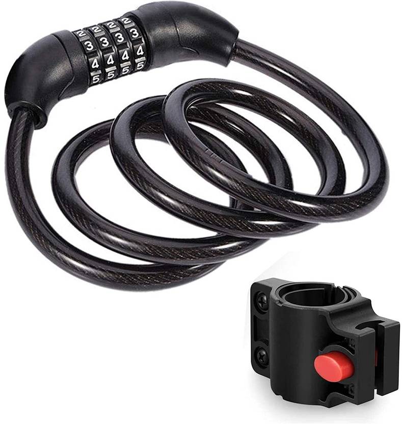 Adrenex by Flipkart Cycle Number Lock Bike Cable Lock Resettable