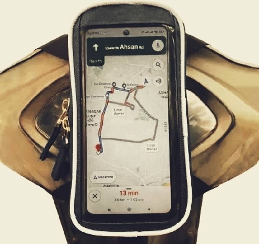 Bikeerz Mobile Holder Pouch Bag For Activa Jupiter All Scooter Scooty 7