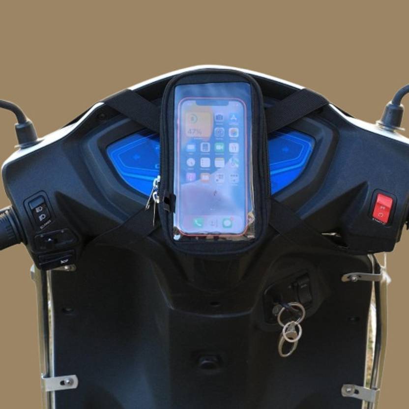 DARKWAVE Mobile Holder for Scooty Mobile Pouch for Scooter Activa-16 Bike Mobile Holder