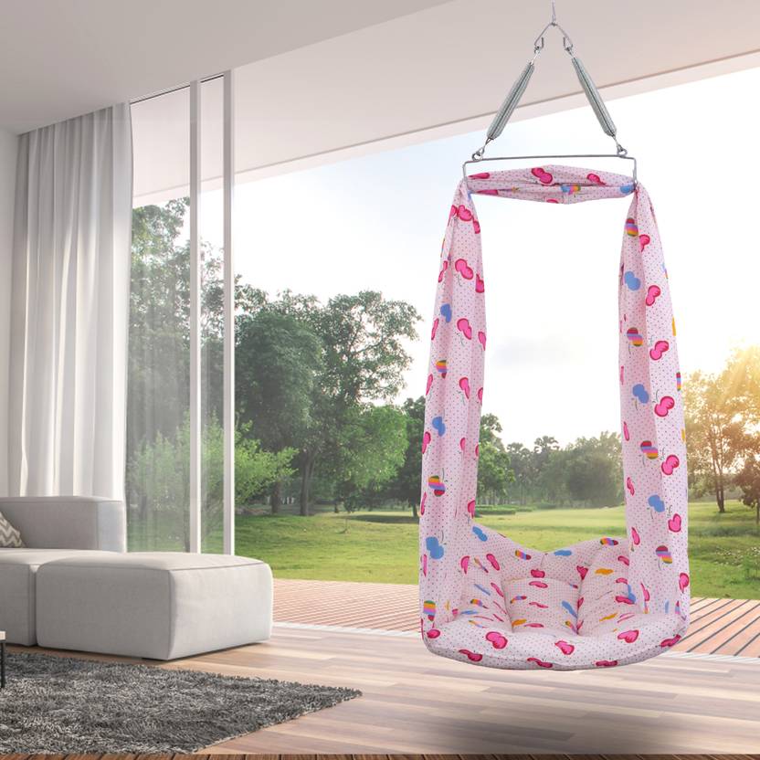 Toytoria Cotton 05 Months Baby Swing Cradle thottil uyyala with