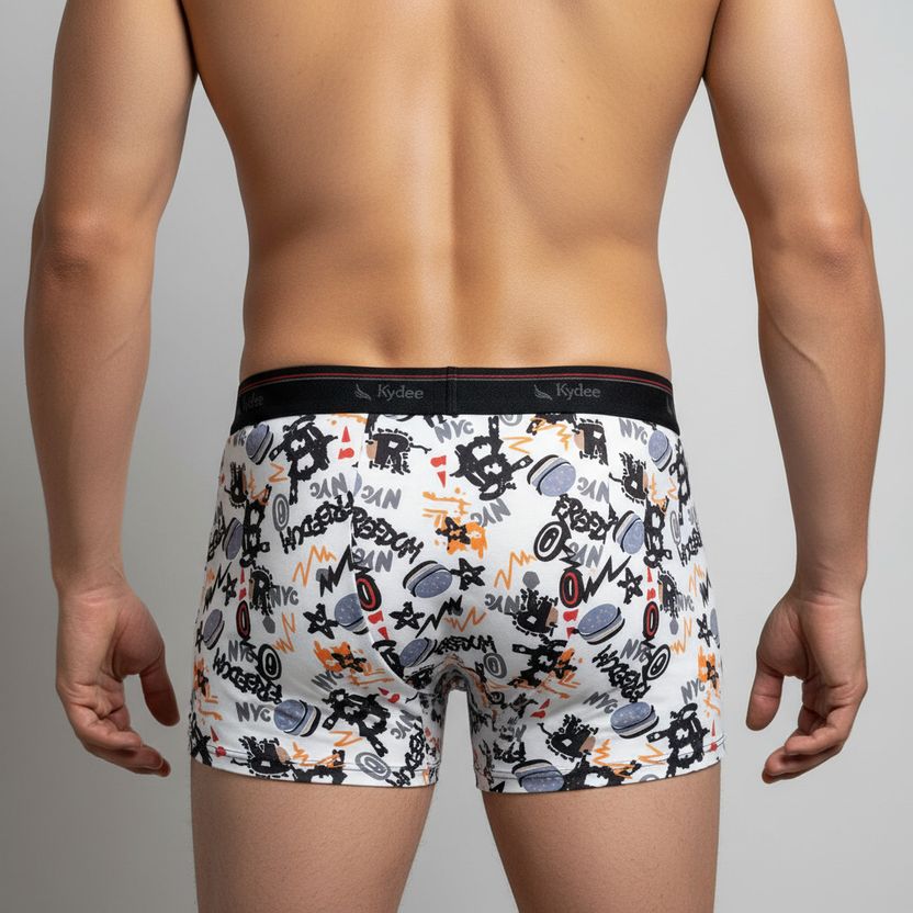 kydee Pack of 3 Graphic Print Men Trunks - Image 2