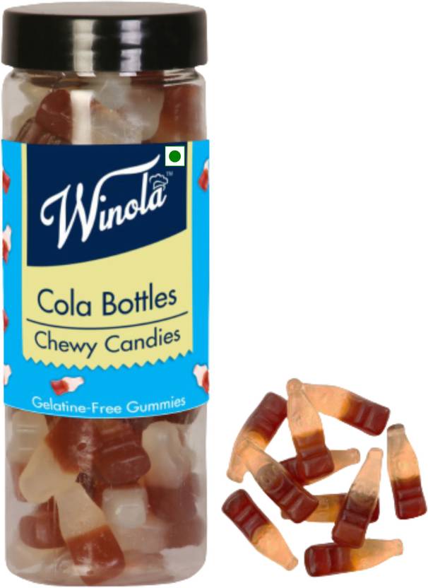 Winola Cola Bottles Chewy Candies Gelatine Free 100 Veg Gummies Cola
