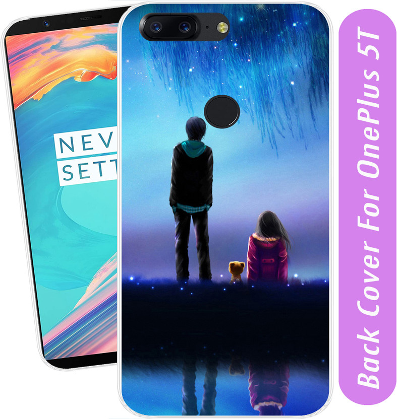 Tokito Back Cover for OnePlus 5T (Transparent, Flexible, Silicon)